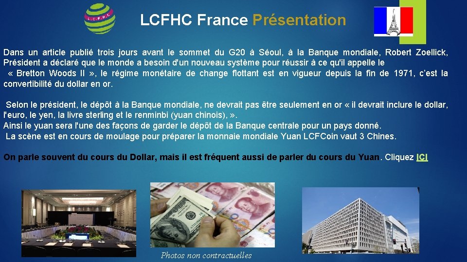 LCFHC France Présentation Dans un article publié trois jours avant le sommet du G