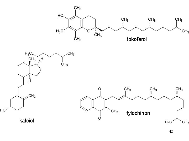 tokoferol fylochinon kalciol 48 