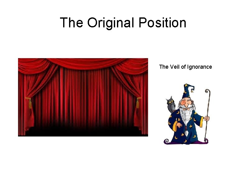 The Original Position The Veil of Ignorance 