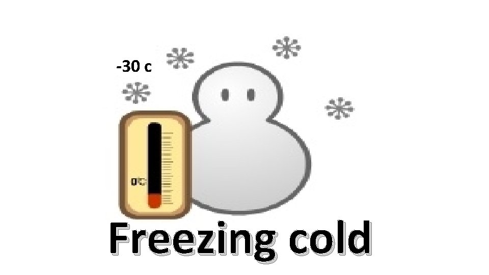 -30 c Freezing cold 