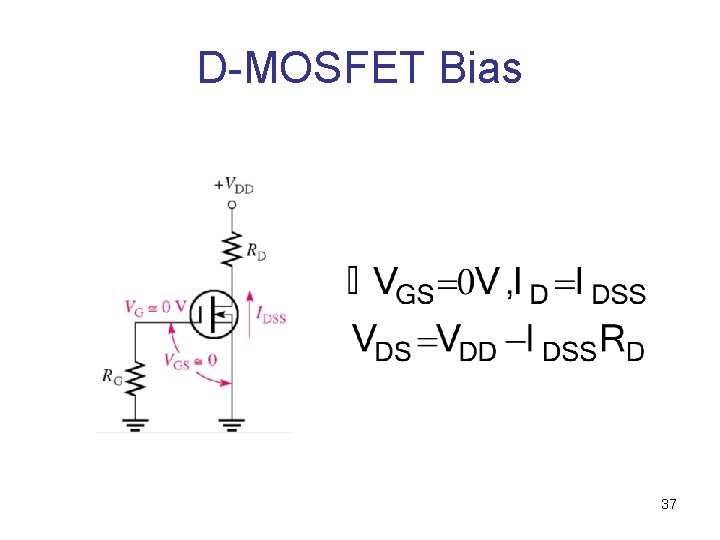 D-MOSFET Bias 37 