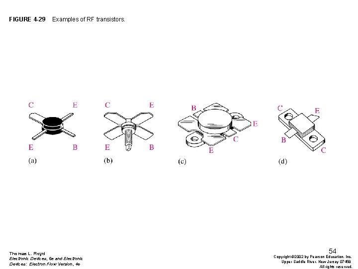 FIGURE 4 -29 Examples of RF transistors. Thomas L. Floyd Electronic Devices, 6 e