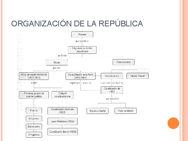 ORGANIZACIÓN DE LA REPÚBLICA 