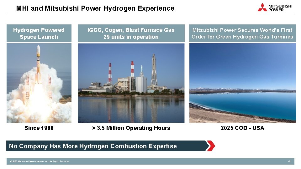 MHI and Mitsubishi Power Hydrogen Experience Hydrogen Powered Space Launch IGCC, Cogen, Blast Furnace