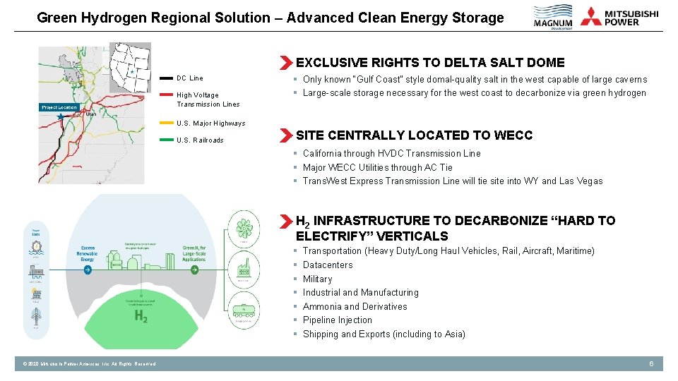 Green Hydrogen Regional Solution – Advanced Clean Energy Storage EXCLUSIVE RIGHTS TO DELTA SALT