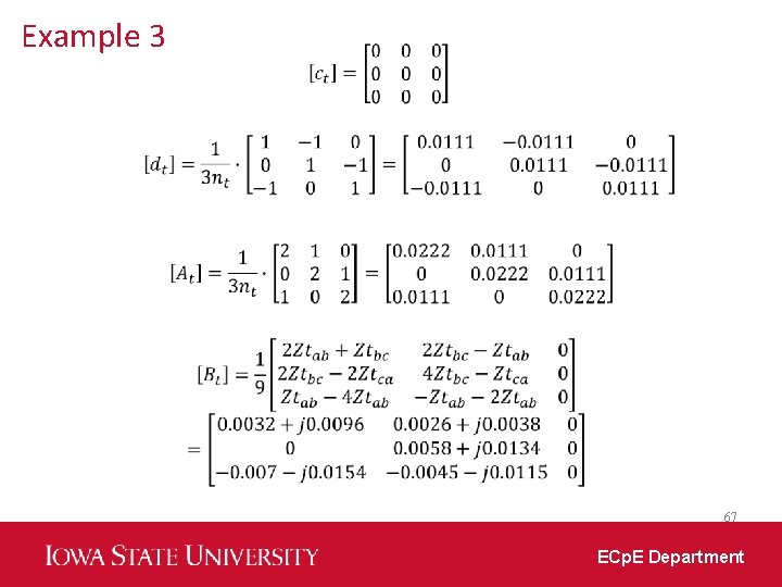 Example 3 67 ECp. E Department 