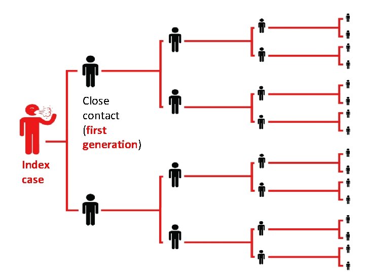 Close contact (first generation) Index case 