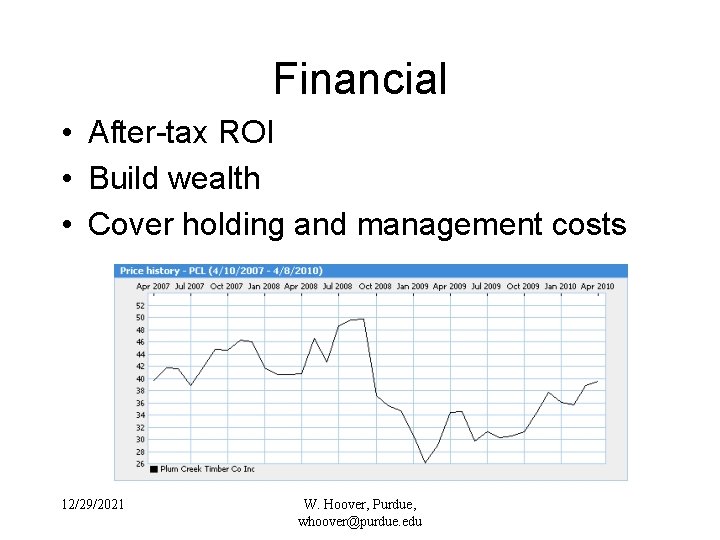 Financial • After-tax ROI • Build wealth • Cover holding and management costs 12/29/2021