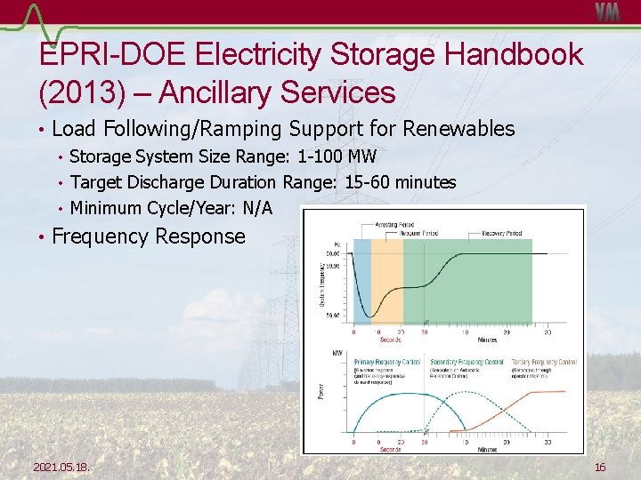 EPRI-DOE Electricity Storage Handbook (2013) – Ancillary Services • Load Following/Ramping Support for Renewables