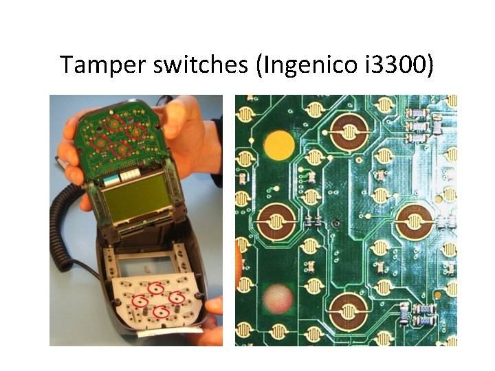 Tamper switches (Ingenico i 3300) 