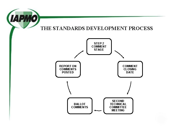 THE STANDARDS DEVELOPMENT PROCESS STEP 2 COMMENT STAGE REPORT ON COMMENTS POSTED BALLOT COMMENTS