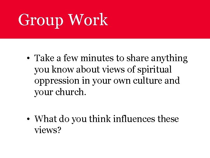 Group Work • Take a few minutes to share anything you know about views