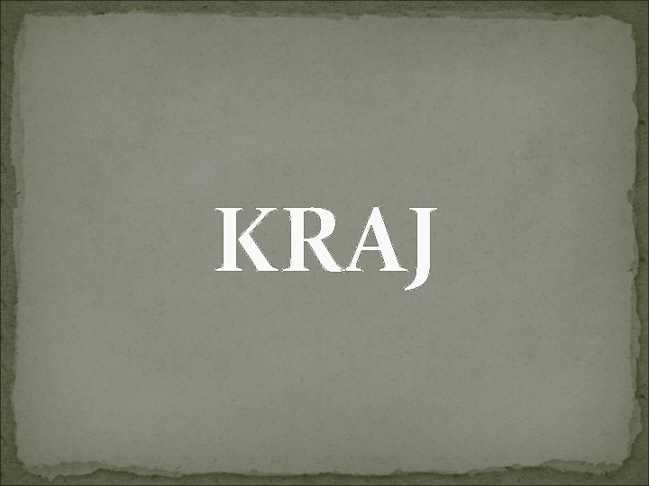 KRAJ 