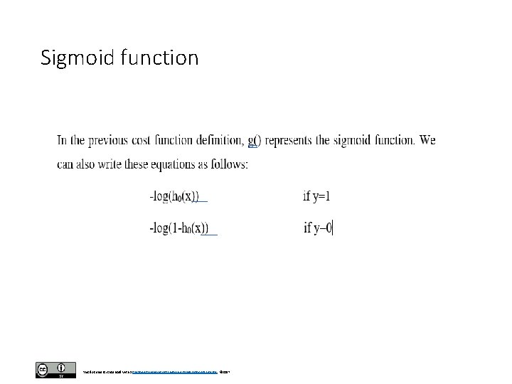 Sigmoid function This document is licensed with a Creative Commons Attribution 4. 0 International