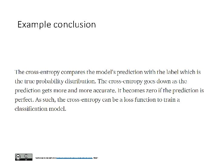 Example conclusion This document is licensed with a Creative Commons Attribution 4. 0 International