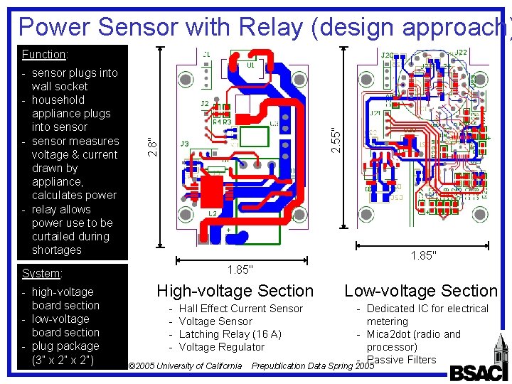 Power Sensor with Relay (design approach) 2. 8" - sensor plugs into wall socket