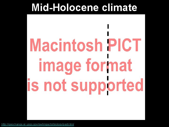 Mid-Holocene climate http: //geochange. er. usgs. gov/sw/impacts/biology/pastclim/ 