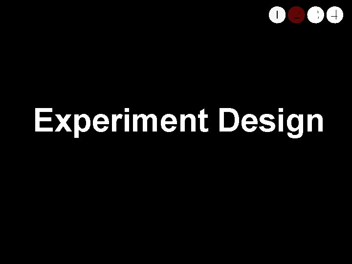  Experiment Design 