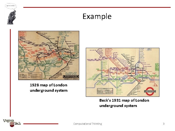 Example 1928 map of London underground system Beck’s 1931 map of London underground system