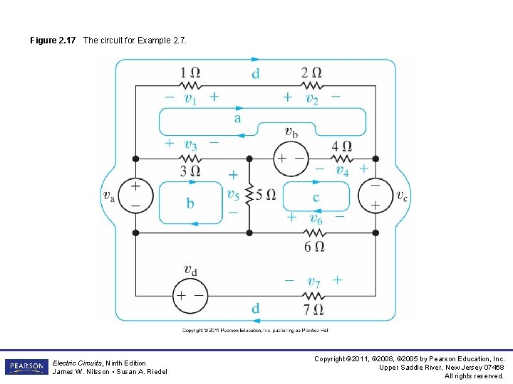Figure 2. 17 The circuit for Example 2. 7. Electric Circuits, Ninth Edition James Figure 2. 17 The circuit for Example 2. 7. Electric Circuits, Ninth Edition James