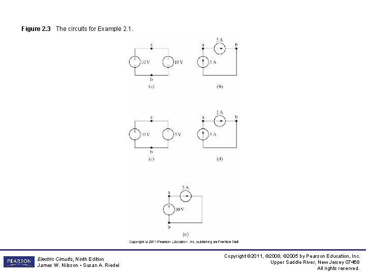 Figure 2. 3 The circuits for Example 2. 1. Electric Circuits, Ninth Edition James Figure 2. 3 The circuits for Example 2. 1. Electric Circuits, Ninth Edition James