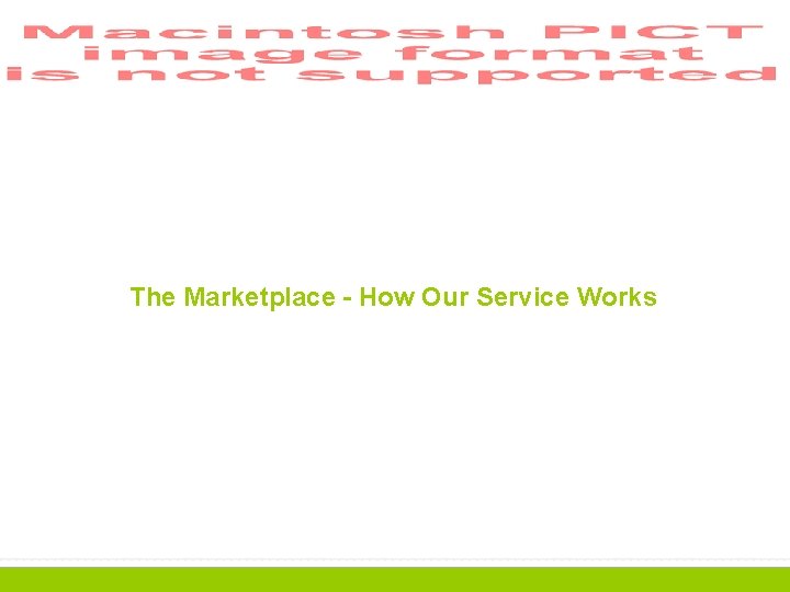 The Marketplace - How Our Service Works 