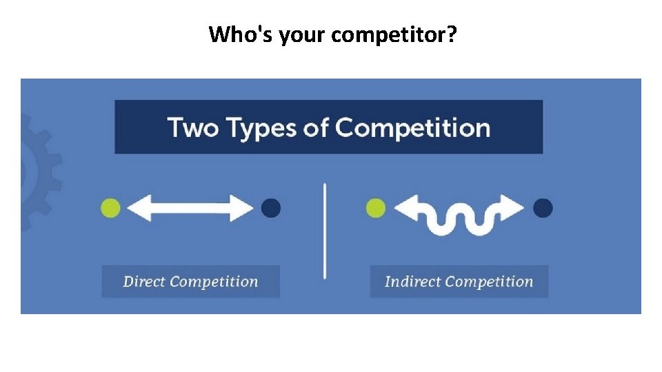 Who's your competitor? 