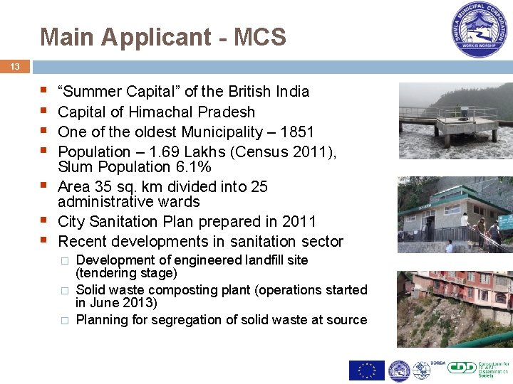 Main Applicant - MCS 13 § § § § “Summer Capital” of the British
