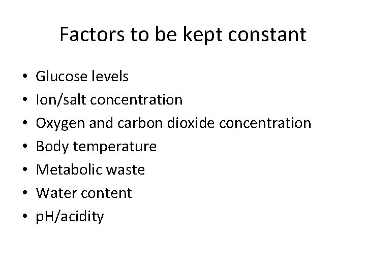 Homeostasis in humans Homeostasis in humans Body fluid