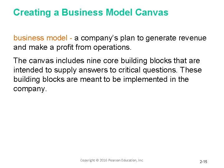 Creating a Business Model Canvas business model - a company’s plan to generate revenue