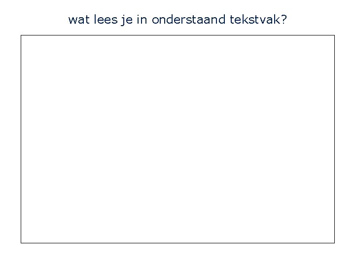 wat lees je in onderstaand tekstvak? GOD IS GOED 