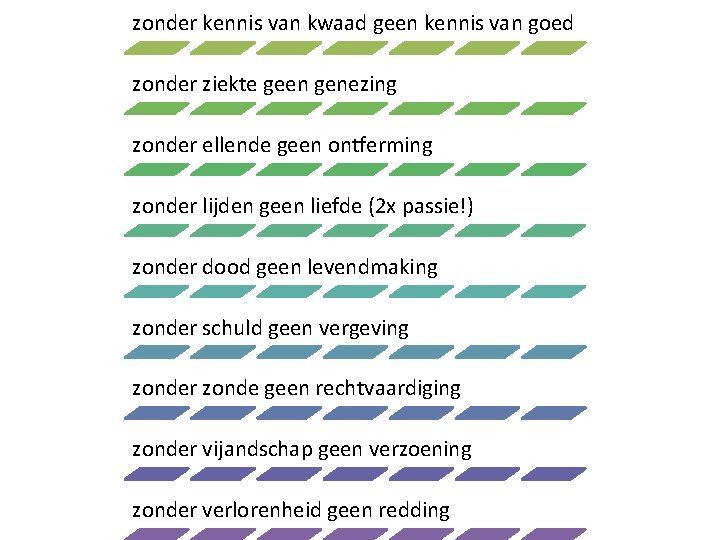 zonder kennis van kwaad geen kennis van goed zonder ziekte geen genezing zonder ellende