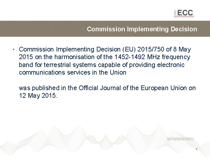 Commission Implementing Decision • Commission Implementing Decision (EU) 2015/750 of 8 May 2015 on