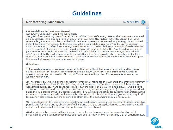 Guidelines 18 