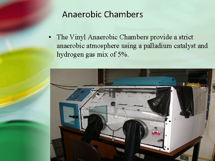 Anaerobic Chambers • The Vinyl Anaerobic Chambers provide a strict anaerobic atmosphere using a