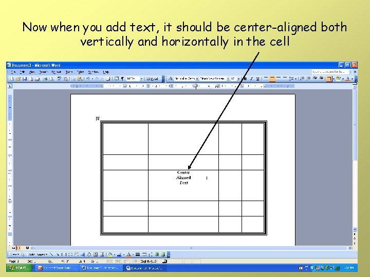 Now when you add text, it should be center-aligned both vertically and horizontally in Now when you add text, it should be center-aligned both vertically and horizontally in