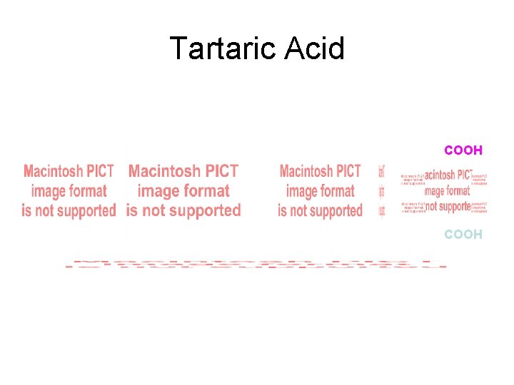 Tartaric Acid COOH meso 