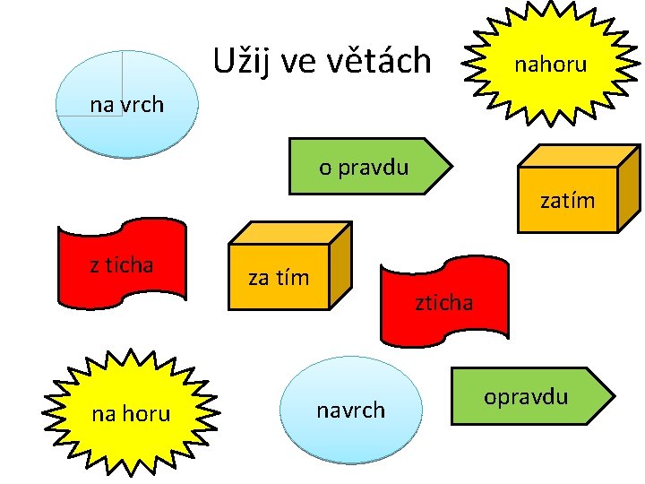 Užij ve větách nahoru na vrch o pravdu zatím z ticha na horu za