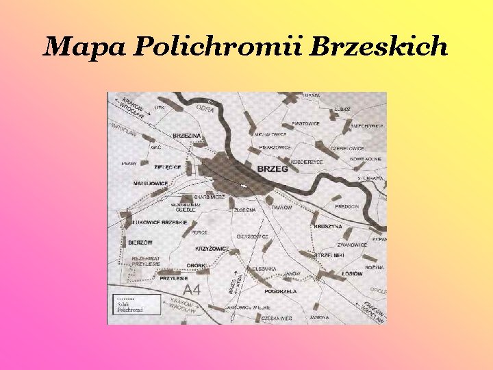 Mapa Polichromii Brzeskich 
