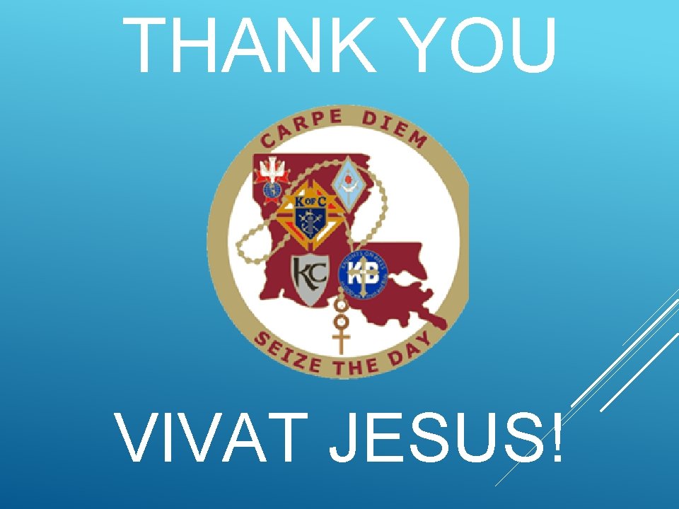 THANK YOU Text VIVAT JESUS! 