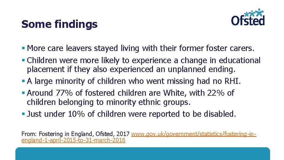 Fostering an Ofsted perspective Corrinne Barker Regulatory Inspection