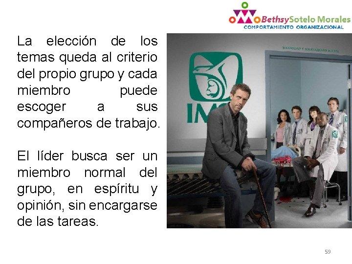 La elección de los temas queda al criterio del propio grupo y cada miembro