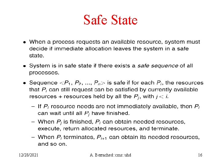 Safe State 12/28/2021 A. Berrached: : cms: : uhd 16 