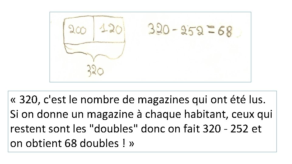  « 320, c'est le nombre de magazines qui ont été lus. Si on