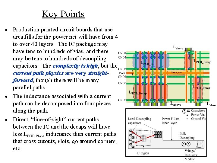 Key Points ● ● ● Production printed circuit boards that use area fills for