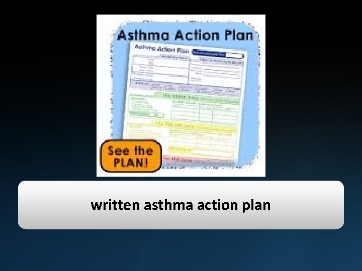written asthma action plan 