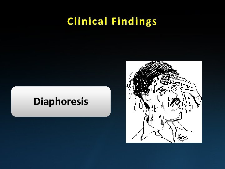Clinical Findings Diaphoresis 