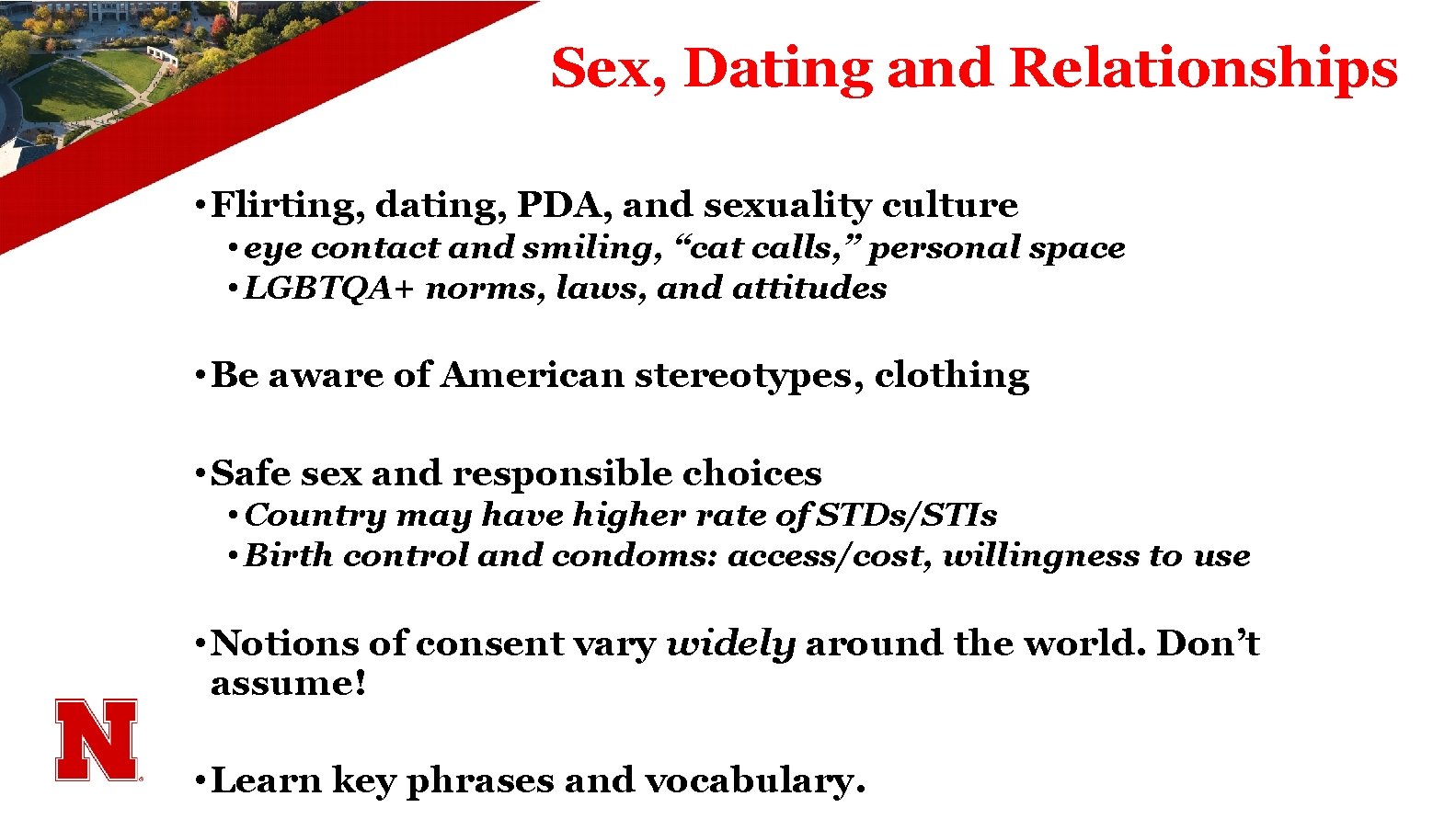 Sex, Dating and Relationships • Flirting, dating, PDA, and sexuality culture • eye contact