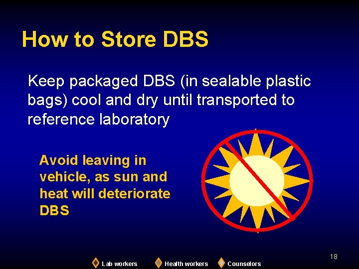 How to Store DBS Keep packaged DBS (in sealable plastic bags) cool and dry