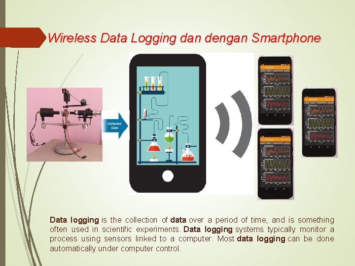 Wireless Data Logging dan dengan Smartphone Data logging is the collection of data over